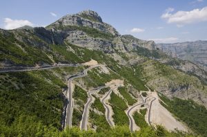 The meandering road up to Vermosh offers stunning views of the Albanian Alps.