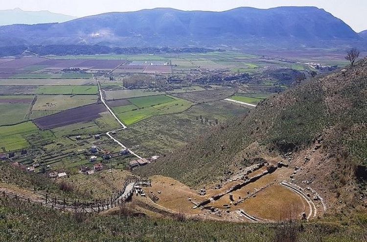 Ruins of Finiq in southern Albania, ancient Phoenice, capital of the Epirote Republic.