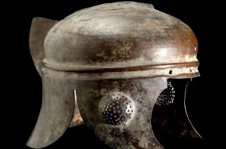 Illyrian bronze helmet of the III century B.C.E.; this particular type provided beater hearing and vision; attachments for decorative elements such as horsehair according to rank are visible in the picture. Credit: https://archaicwonder.tumblr.com/post/67582405232/pseudo-illyrian-hellenistic-bronze-helmet-circa.